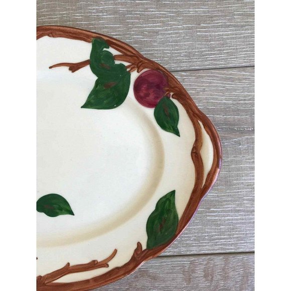 Vintage Franciscan Apple Oval Serving Platter 14” x 10” Made In California - Picture 4 of 7